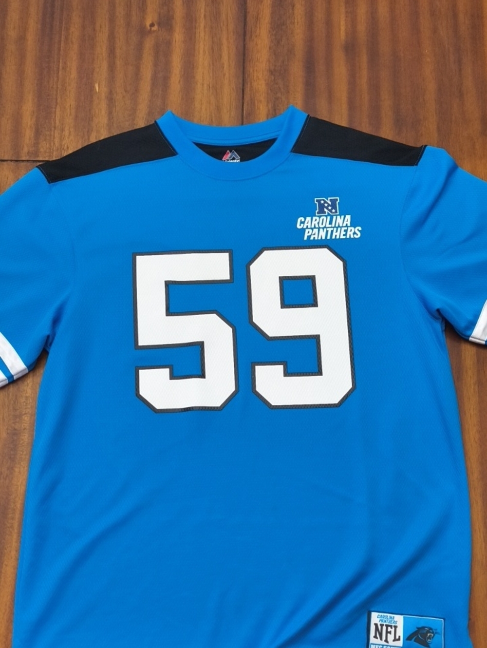 Majestic Carolina Panthers Blue #59 Men’s Jersey